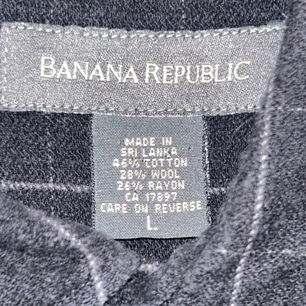 Banana Republic Men’s Large‎ Flannel Shirt Wool Blend